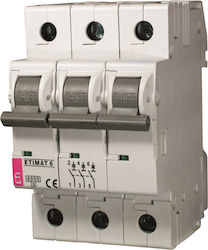 ETI Automatic Circuit Breaker 20A Three-Poles AC/DC ETI Automatic Circuit Breaker 20A Three-Poles AC/DC