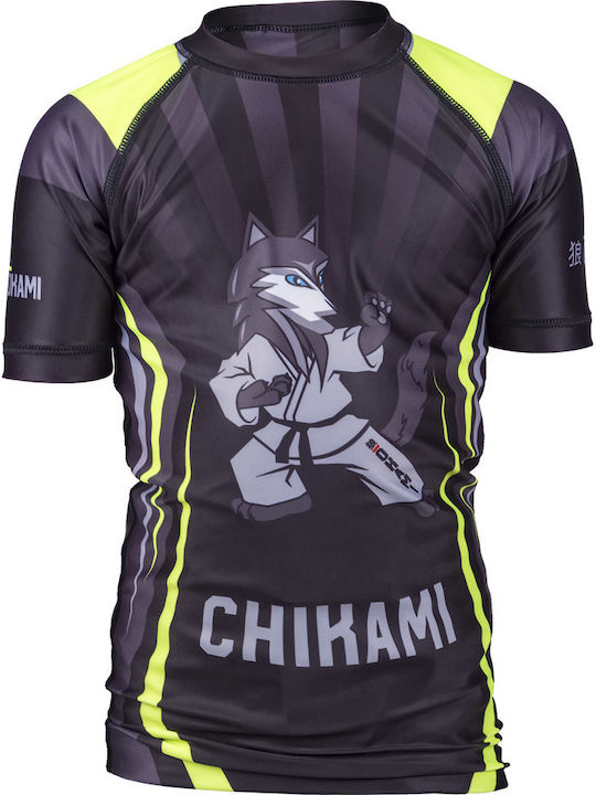 Okami Chikami Children's Short Sleeve Shirt OKIDS102 for Jiu-Jitsu Multicolor