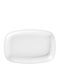 Dot Oval Porcelain Serving Platter White