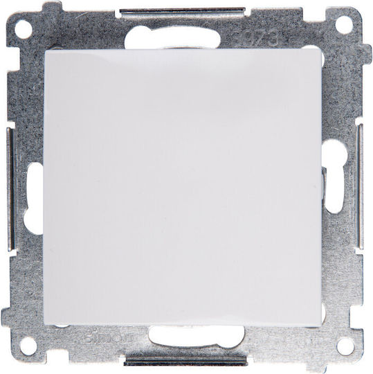 Kontakt-Simon Διακόπτης Μπουτόν σε Λευκό Χρώμα DP1.01/11