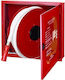 Feuerwehrschlauch-Schrank mit Wind