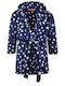 Energiers Kids' Robe Winter Velvet Blue