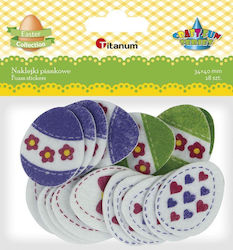 Titanum Easter Stickers 3.4x4pcs Set of 18pcs