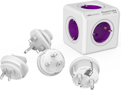 Allocacoc Rewirable PowerCube Purple