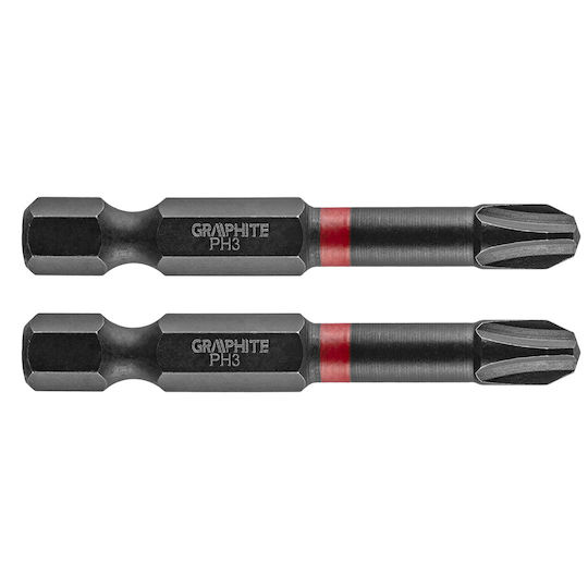 Graphite Impact Set 2 Screwdriver Bits