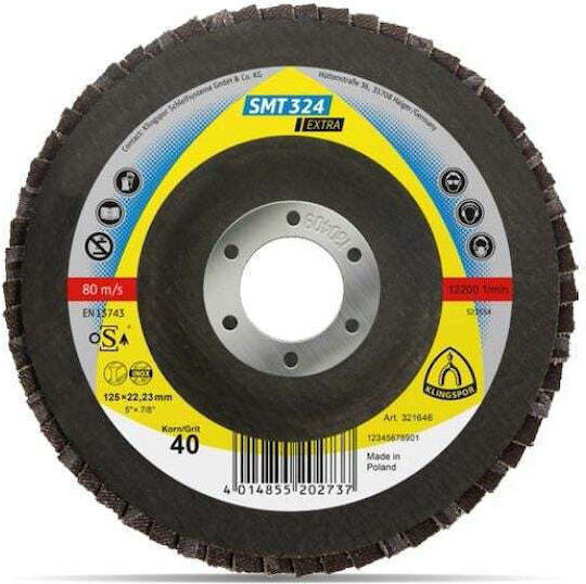 Klingspor Smt324 Extra Δίσκος Λείανσης Μετάλλου 125mm