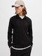 Polo Short Sleeve Black Blouse