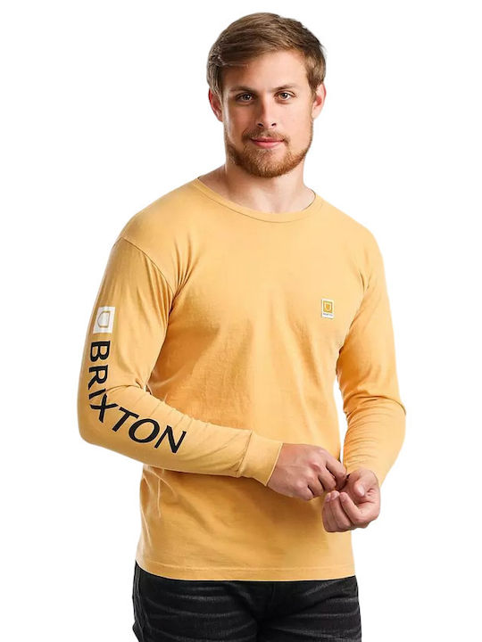 Brixton Herren Shirt Langarm Gelb