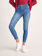 Ψηλόμεσο Γυναικείο Jean Παντελόνι σε Skinny Εφαρμογή Blue