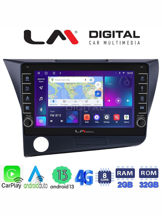 LM Digital Car Audio System for Honda CR-Z 2010 > 2018 (Bluetooth/USB/WiFi/GPS/Apple-Carplay/Android-Auto) with Touch Screen 8"