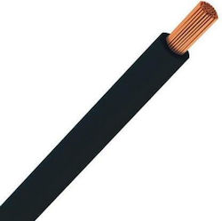 Eurolamp Καλώδιο Ρεύματος με Διατομή 1x6mm² Μαύρο 1m 150-13440