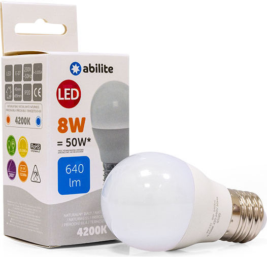 Λάμπα LED 8W για Ντουί E27 Θερμό Λευκό 640lm