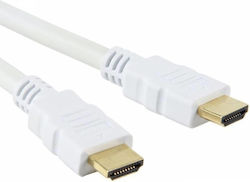 Techly M HDMI 1.4 HDMI male - HDMI male 1.4m Λευκό