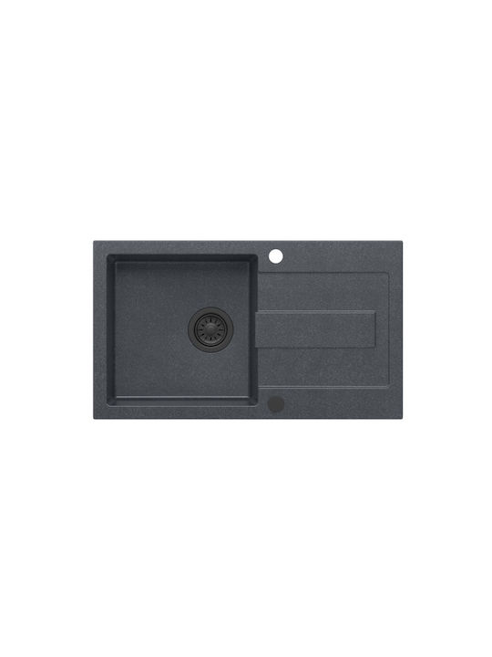 GraniteQ Drop-In Sink Synthetic Granite W78xD45cm Gray