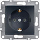 Schneider Electric Asfora Single Mortice Πρίζα ...