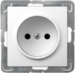 Ospel Single Mortice Πρίζα Ρεύματος Albă 1buc