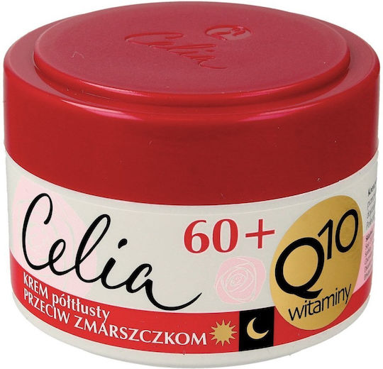 Celia Q10 Vitamins 60+ Κρέμα Προσώπου για Ενυδάτωση & Αντιγήρανση με Κολλαγόνο & Ceramides 50ml