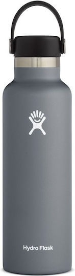 Hydro Flask Standard Flex Bottle Thermos Stainless Steel BPA Free 600ml Gray