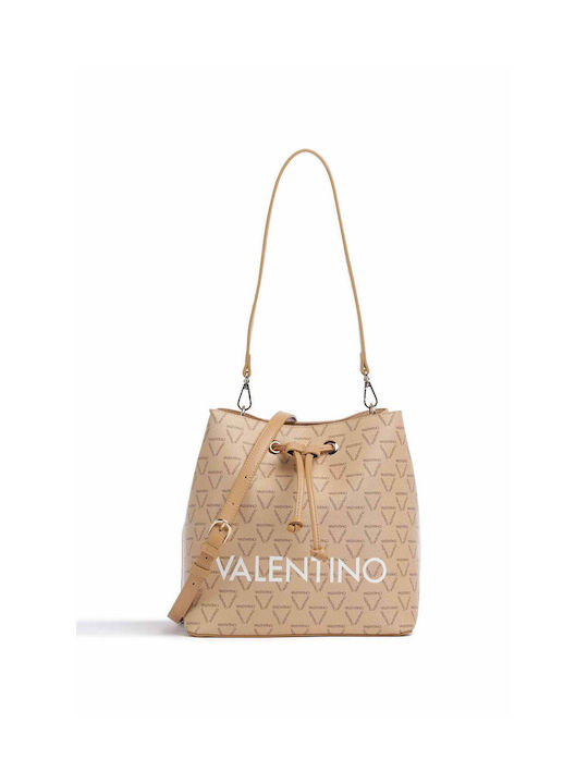 Valentino Bags Set Din piele Pungă de damă De umăr Bej