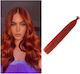 Extension with Natural Hair Remy in Dark Red Color 55cm