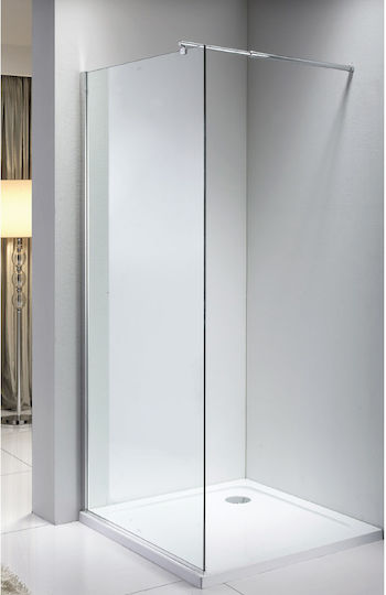 Crown Shower Screen for Shower with Sliding Door 120x190cm Clear Glass Crown Shower Screen for Shower with Sliding Door 120x190cm Clear Glass