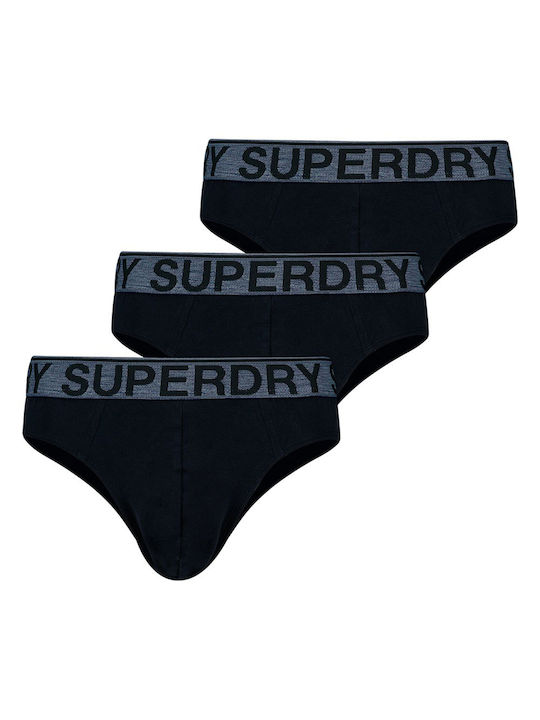 Superdry Ανδρικά Μποξεράκια Black 3Pack
