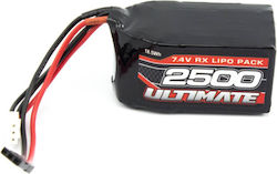 Ultimate Μπαταρία Li-Po 7.4V 2500mAh για Τηλεκατευθυνόμενο 2τμχ