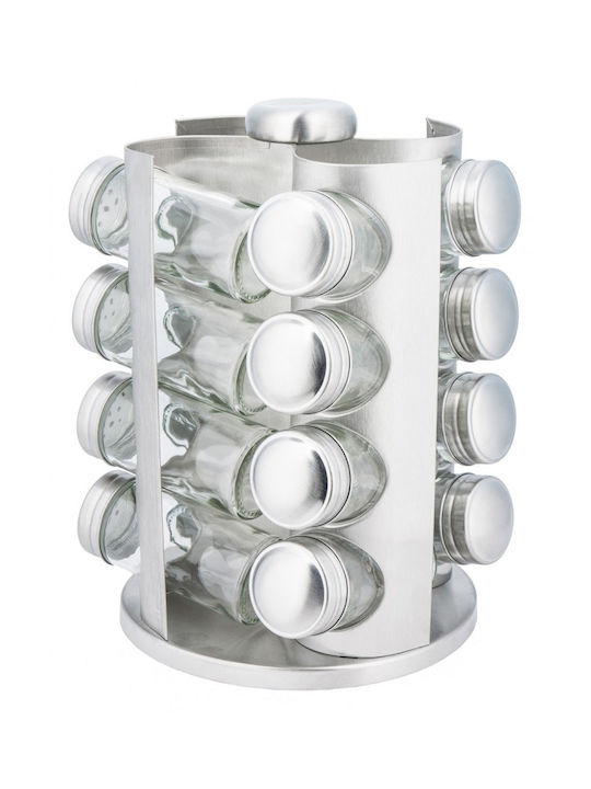 KING Hoff Inox Tabletop Spice Jar Silver