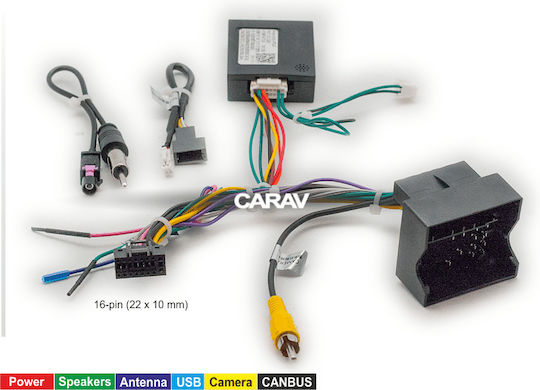CARAV Industries Inc. Фишка ISO за кола Цитроен / Пежо