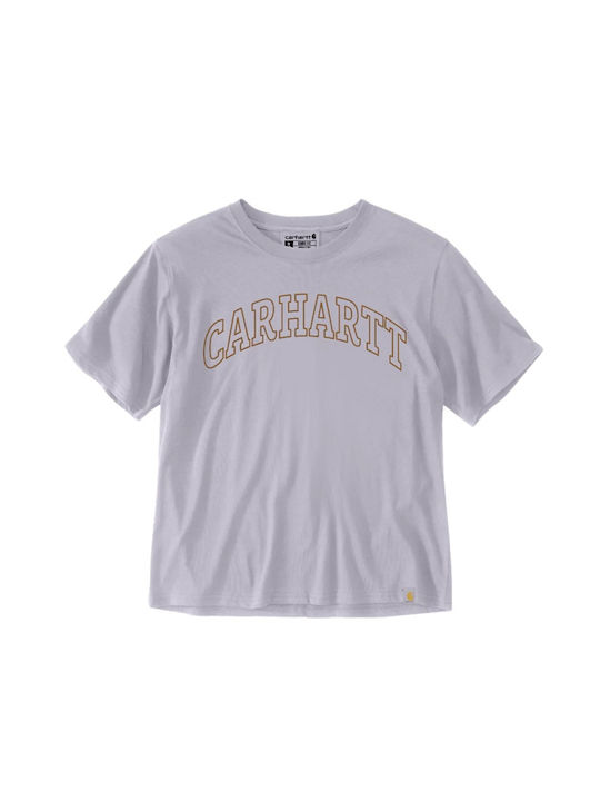 Carhartt Γυναικείο Αθλητικό T-shirt Πουά Lilac Haze / Λιλά