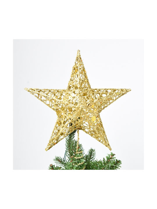 Top Christmas Star Ornament Gray 25x30cm