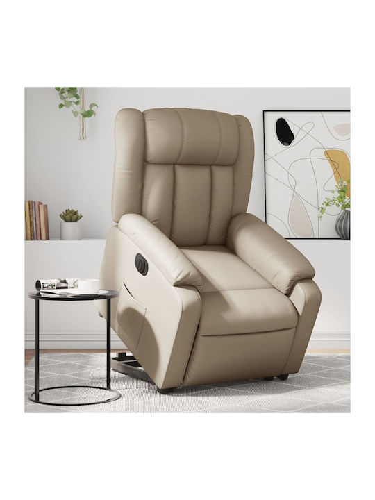 Relax Armchair with Footstool from Leatherette ...