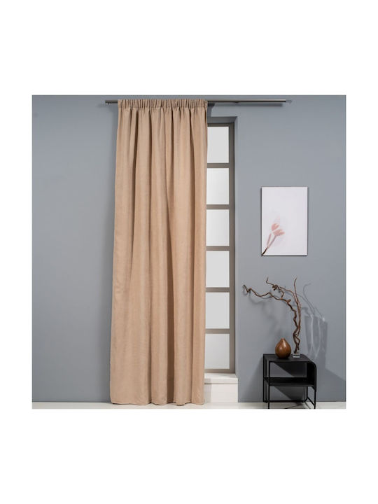 Artisti Italiani Vorhang mit Bleistiftfalten Beige 140x270cm
