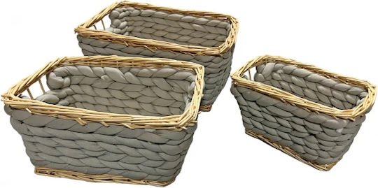 TnS Storage Basket Bamboo Green 3pcs