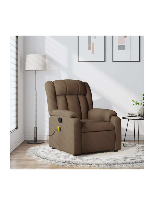 Fotoliu Relax Masaj cu Puf Maro 78x92x98cm