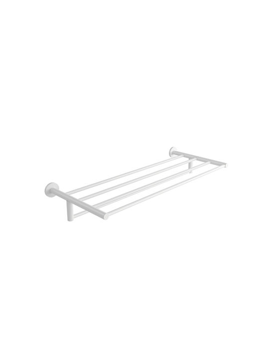 Verdi Sigma Single Wall-Mounted Bathroom Shelf Unit White