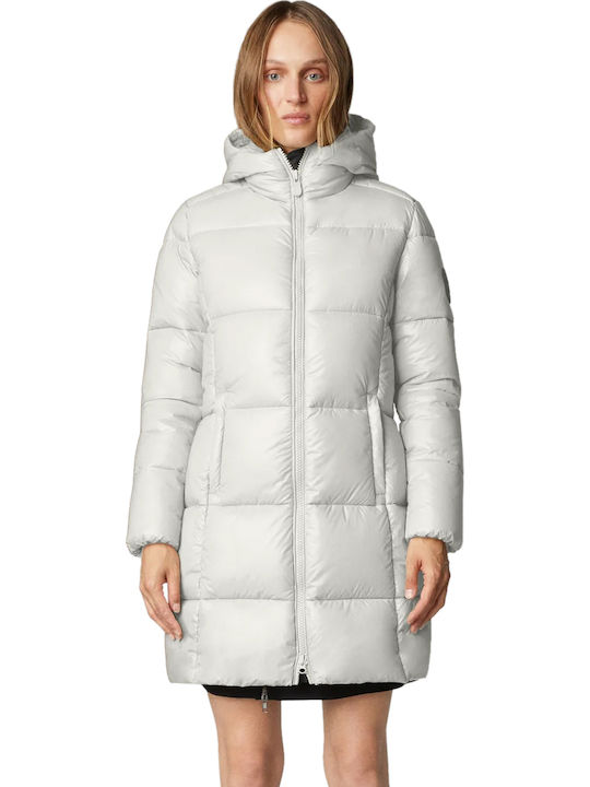 Kurz Damen Puffer Jacke für Winter white