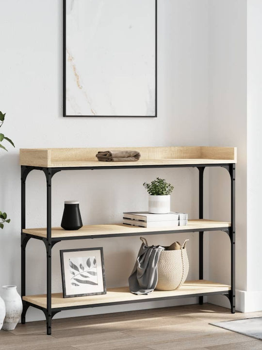 Console Table Wood & Metal Sonoma Oak L100xW30x...