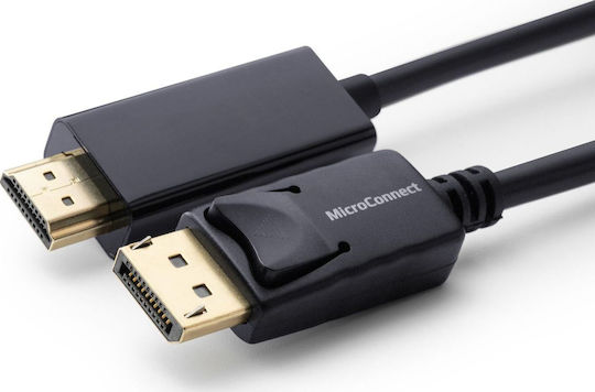 Microconnect DisplayPort-Kabel Männlich - HDMI Männlich 0,5m Schwarz