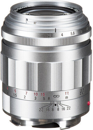 Voigtlander Full Frame Camera Lens Apo-Skopar 90mm f/2.8 Telephoto for Leica M Mount Silver
