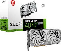 MSI GeForce RTX 4070 Ti Super 16GB GDDR6X Ventus 2X OC White Graphics Card