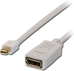 Lindy Cable mini DisplayPort male - DisplayPort female 1.5m White ()