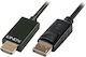 Lindy Cable DisplayPort male - HDMI male 2m Μαύρο (41717)