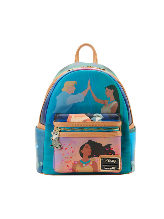 Loungefly Disney Pocahontas Kids Bag Backpack Blue 22.5cmx11.25cmx25cmcm