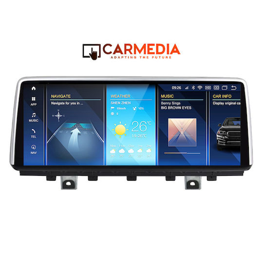 Carmedia Sistem Audio Auto pentru BMW X5 (F15) 2014-2017 (Bluetooth/USB/WiFi/GPS/Apple-Carplay/Android-Auto) cu Ecran Tactil 10.25"