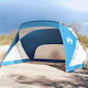 vidaXL Beach Tent Blue 178x170x274cm