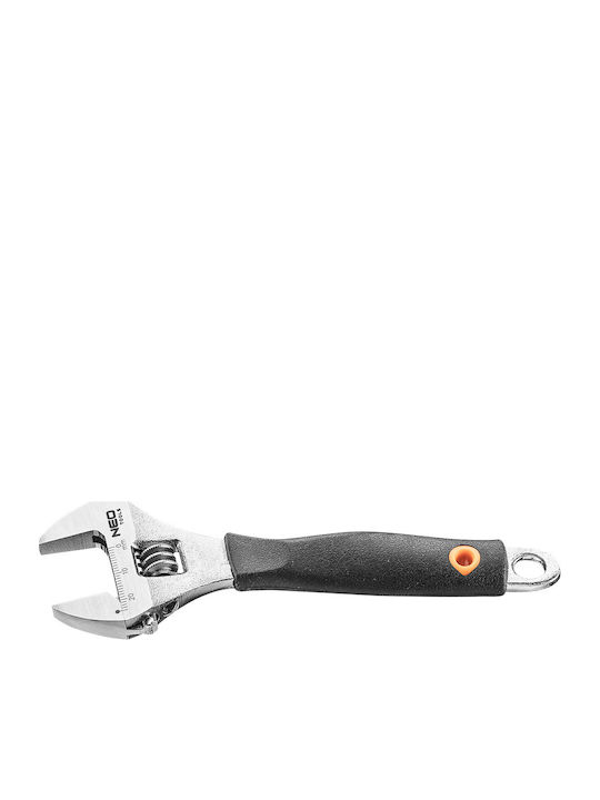 Neo Tools Französischer Schraubenschlüssel Länge 150mm mit einer Maulöffnung von bis zu 23mm und rutschfestem Griff