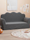 Sofa with Armrests Gray 94x34x48cm