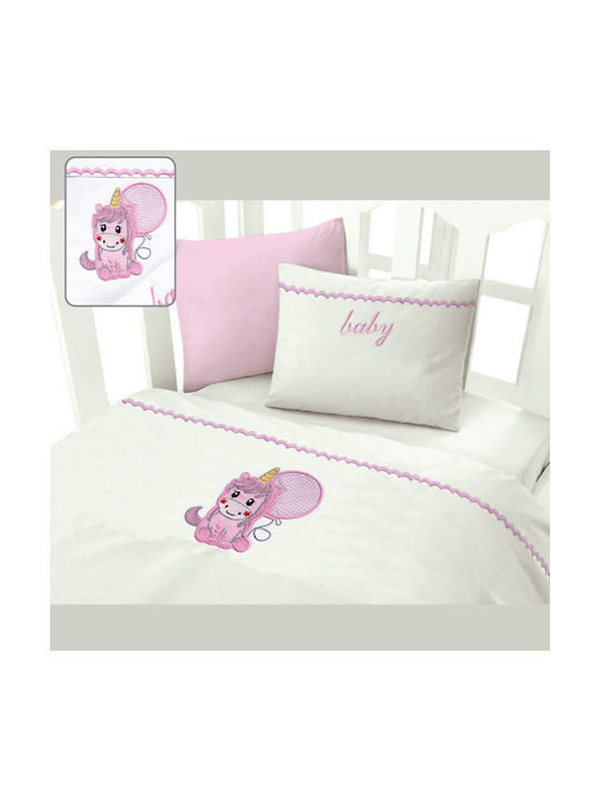 SpitiBazaar Seturi de cearșafuri pentru bebeluși Pentru Patut Bumbac Roz 120x160buc