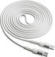 Akyga USB 2.0 Cable USB-C male - USB-C 60W Λευκό 1.8m AK-USB-41